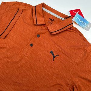 Puma Men's CLOUDSPUN Monarch Ultra Soft Golf Polo Shirt, Size‎ S, Warm Chestnut